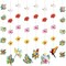 Hawaiian Party Decorations – Tropical Flower and Parrot Garland, Hanging Banner for Luau, Beach, Pool, Tiki, and Jungle Summer Party